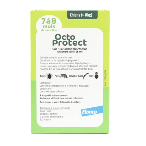Octoprotect 1 collier anti puce grand chien Octoprotect 1 collier anti puce grand chien