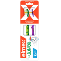 Brosse à dents souple Junior 6-12 ans 2 Brosses à dents