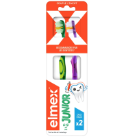 Brosse à dents souple Junior 6-12 ans 2 Brosses à dents