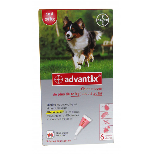 BAYER Advantix  Chien Moyen 10 à 25 kg-3836