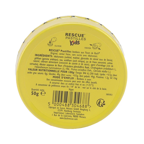 Rescue Pastilles Kids 50 g Fraise Rescue Pastilles Kids 50 g Fraise