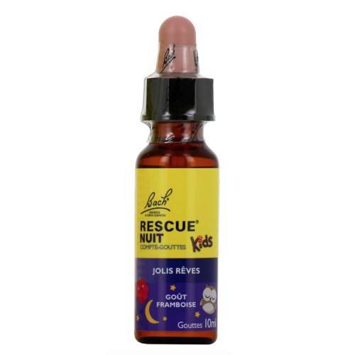 Rescue Nuit Kids en Gouttes 10 ml Framboise Rescue Nuit Kids en Gouttes 10 ml Framboise
