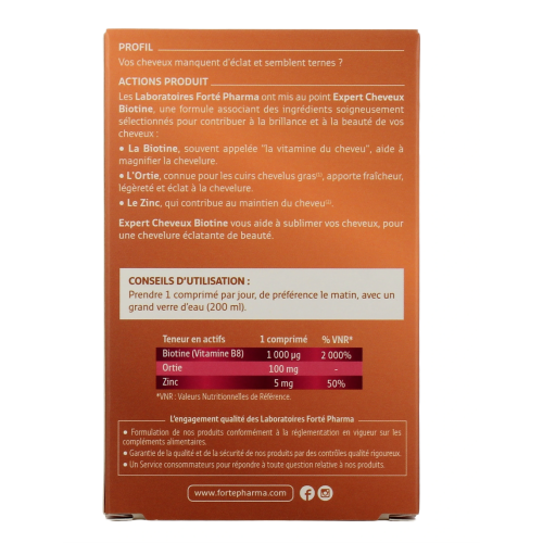 Expert Cheveux Biotine 30 Comprimés Expert Cheveux Biotine 30 Comprimés