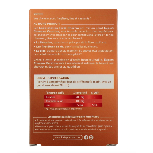 Expert Cheveux Kératine 30 Comprimés Expert Cheveux Kératine 30 Comprimés