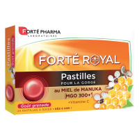 Pastilles Gorge au Miel de Manuka 24 Pastilles Goût Grenade