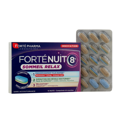 Forté Nuit Sommeil Relax 8H 15 Comprimés Forté Nuit Sommeil Relax 8H 15 Comprimés