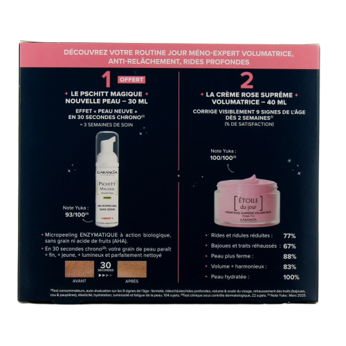 Etoile du Jour Crème Rose Suprême Volumatrice Meno-Expert 40 ml + Pschitt Magique 30 ml Offert Etoile du Jour Crème Rose Suprême Volumatrice Meno-Expert 40 ml + Pschitt Magique 30 ml Offert