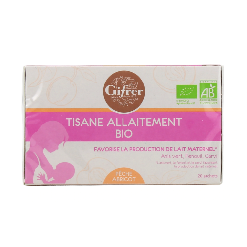 Tisane Allaitement Bio 20 sachets Pêche-Abricot Tisane Allaitement Bio 20 sachets Pêche-Abricot