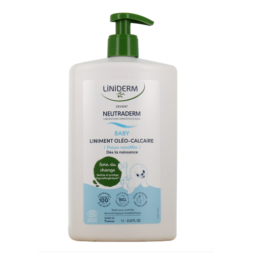 Neutraderm Baby Liniment Oleo-Calcaire Flacon-Pompe Bio 1 L Neutraderm Baby Liniment Oleo-Calcaire Flacon-Pompe Bio 1 L