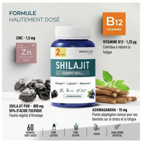 Shilajit 800 mg 60 Gummies Shilajit 800 mg 60 Gummies