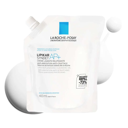 Lipikar Syndet AP+ 400 ml + Éco-Recharge 400 ml Lipikar Syndet AP+ 400 ml + Éco-Recharge 400 ml