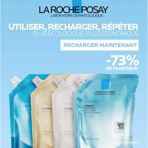 Lipikar Syndet AP+ 400 ml + Éco-Recharge 400 ml Lipikar Syndet AP+ 400 ml + Éco-Recharge 400 ml