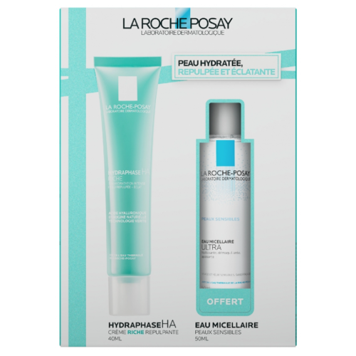 Hydraphase HA Riche Crème à l'Acide Hyaluronique 40 ml + Tolériane Eau Micellaire Peaux Sensibles 50 ml Offert, Coffret Hydraphase HA Riche Crème à l'Acide Hyaluronique 40 ml + Tolériane Eau Micellaire Peaux Sensibles 50 ml Offert, Coffret