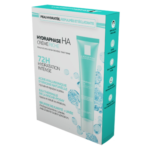 Hydraphase HA Riche Crème à l'Acide Hyaluronique 40 ml + Tolériane Eau Micellaire Peaux Sensibles 50 ml Offert, Coffret Hydraphase HA Riche Crème à l'Acide Hyaluronique 40 ml + Tolériane Eau Micellaire Peaux Sensibles 50 ml Offert, Coffret