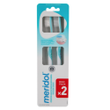 Brosses à Dents Souples Bleu et Vert 2 Brosses à dents