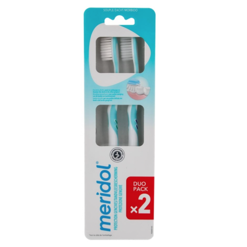 Brosses à Dents Souples Bleu et Vert 2 Brosses à dents