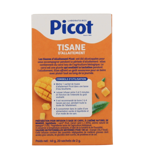 Maman Tisane d'Allaitement 20 sachets Mangue Maman Tisane d'Allaitement 20 sachets Mangue