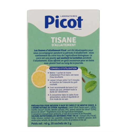 Maman Tisane d'Allaitement 20 sachets Menthe Citron Maman Tisane d'Allaitement 20 sachets Menthe Citron