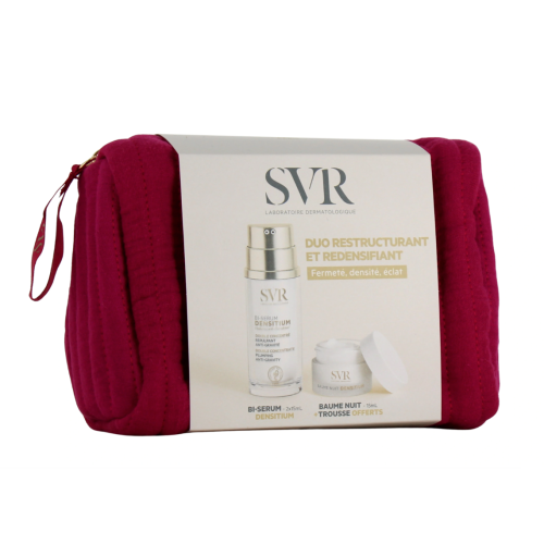 Densitium Bi-Sérum 2 x 15 ml + Baume Nuit Réparation Globale 15 ml + Trousse Offerte Densitium Bi-Sérum 2 x 15 ml + Baume Nuit Réparation Globale 15 ml + Trousse Offerte