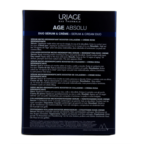 Age Absolu Sérum Micro-Redensifiant Booster Collagène 30 ml + Crème Rose Redensifiante 15 ml Offert Age Absolu Sérum Micro-Redensifiant Booster Collagène 30 ml + Crème Rose Redensifiante 15 ml Offert