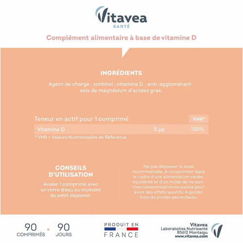 Vitamine D 90 Comprimés