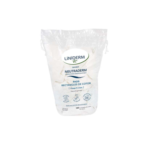 Gilbert Neutraderm Pads Coton Bio 180 unités Douceur Hypoallergénique