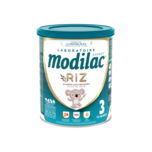 MODILAC Expert Riz 3ème Âge 800g - Alimentation Bébé 12-36 Mois
