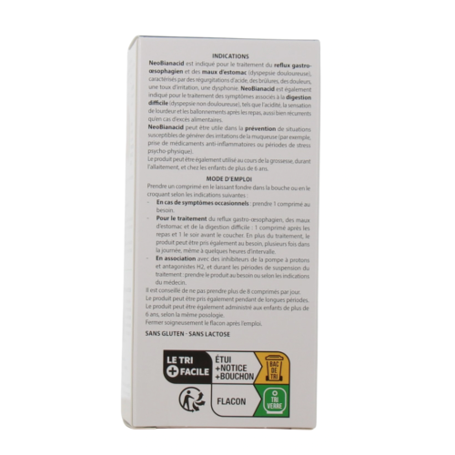 NeoBianacid acidité et reflux goût citron 70 comprimés