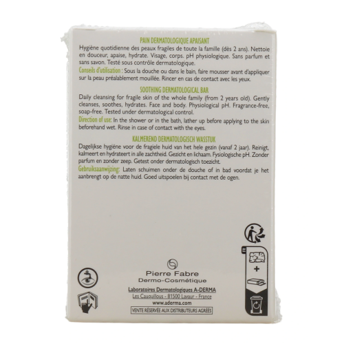 Pain Dermatologique Apaisant 2 x 100 g