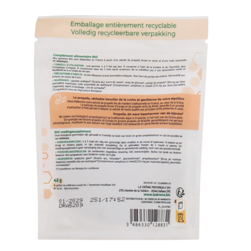 Gommes Propolis Ravintsara Bio 45 g