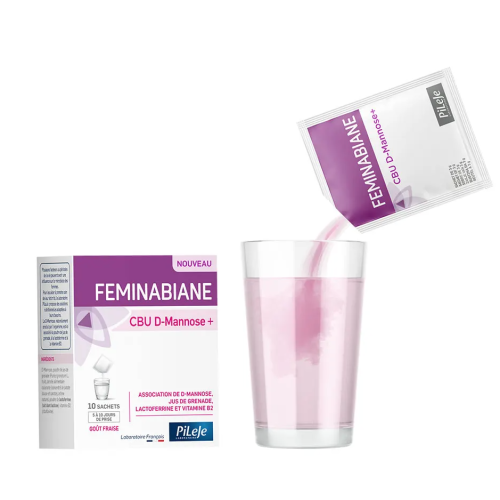 Feminabiane CBU D-Mannose+ Goût Fraise 10 sachets à diluer