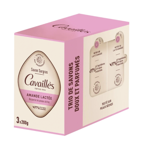 Savon Surgras Amande Lactée 3 x 200 g