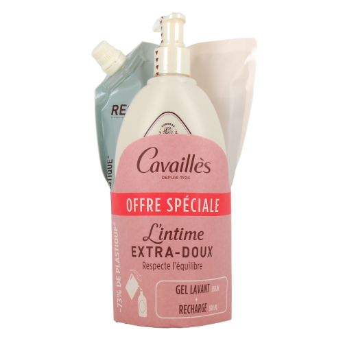 Soin lavant intime extra-doux 250 ml + eco recharge 500 ml
