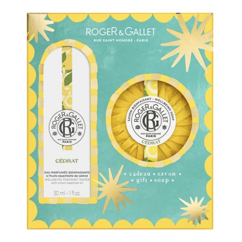 Cédrat Eau Parfumée Bienfaisante 30 ml + Savon Bienfaisant 100 g Offert, Coffret