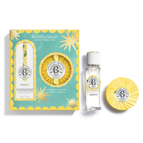 Cédrat Eau Parfumée Bienfaisante 30 ml + Savon Bienfaisant 100 g Offert, Coffret
