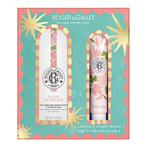 Fleur de Figuier Eau Parfumée Bienfaisante 30 ml + Crème Mains 30 ml Offert, Coffret