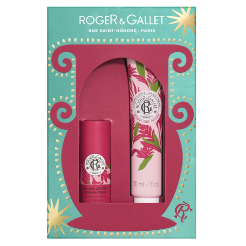 Gingembre Rouge Crème Mains 30 ml + Baume Lèvres Sublimateur 3,5 g, Coffret