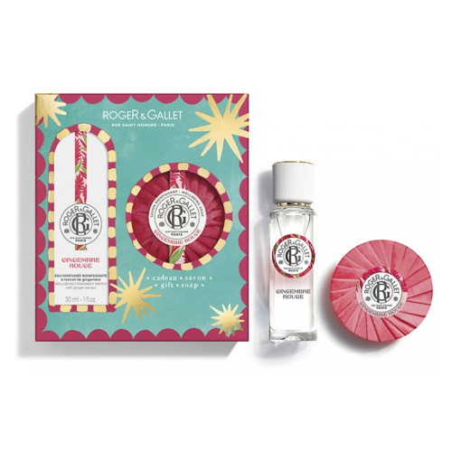 Gingembre Rouge Eau Parfumée Bienfaisante 30 ml + Savon Bienfaisant 100 g Offert, Coffret
