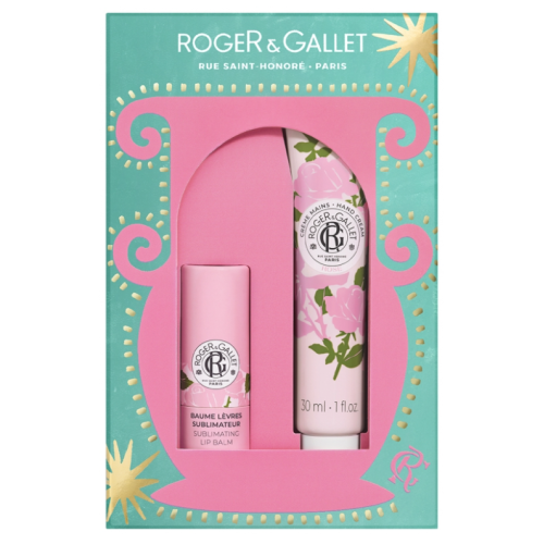 Rose Crème Mains 30 ml + Baume Lèvres Sublimateur 3,5 g, Coffret