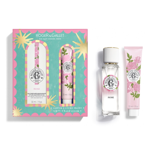Rose Eau Parfumée Bienfaisante 30 ml + Crème Mains 30 ml Offert, Coffret