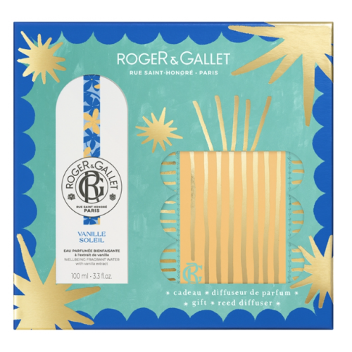 Vanille Soleil Eau Parfumée Bienfaisante 100 ml + Diffuseur de Parfum Offert, Coffret
