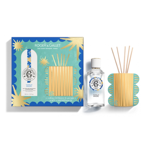Vanille Soleil Eau Parfumée Bienfaisante 100 ml + Diffuseur de Parfum Offert, Coffret