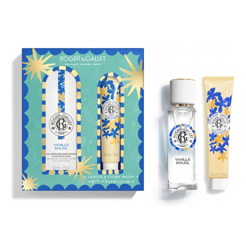 Vanille Soleil Eau Parfumée Bienfaisante 30 ml + Crème Mains Bienfaisante 30 ml Offert, Coffret