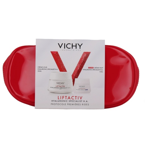 LiftActiv Hyaluronic Specialist H.A Crème Jour 50 ml + Crème Nuit 15 ml et sa Trousse Offertes