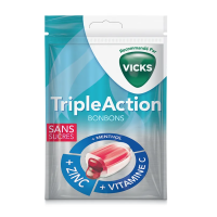 Pastilles Triple Action sans sucres 72 g