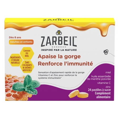 Gorges et immunité 24 pastilles