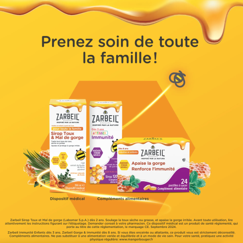 Gorges et immunité 24 pastilles