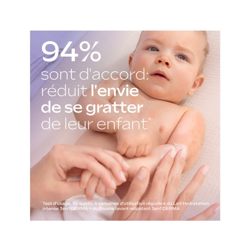 Baby Derma Lait Hydratation Intense 3en1 Sans Parfum 200 ml