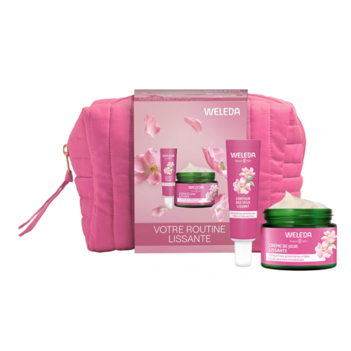 Crème de Jour Lissante à la Rose Musquée 40 ml + Contour des Yeux Lissant à la Rose Musquée 12 ml Trousse Offerte