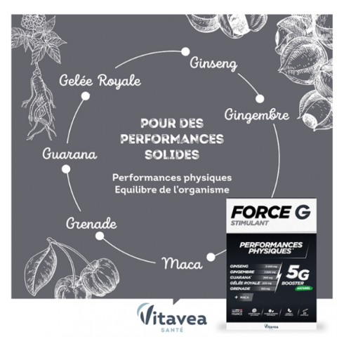 Force G Stimulant Performances Physiques 10 Ampoules